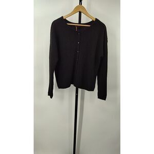 Quince Black Sleeved Top L
